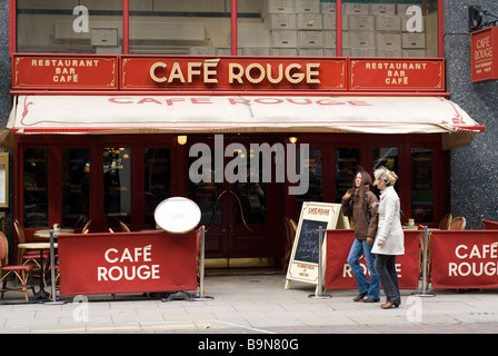 Cafe rouge on Deansgate Manchester city centre UK Stock Photo