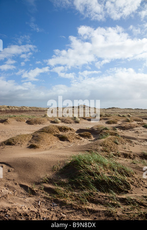 Sefton Coast Birkdale Green Beach Stock Photo