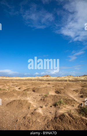 Sefton Coast Birkdale Green Beach Stock Photo