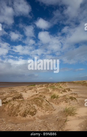 Sefton Coast Birkdale Green Beach Stock Photo