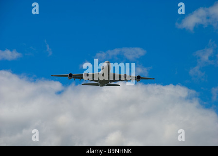 airbus A380 head on Stock Photo