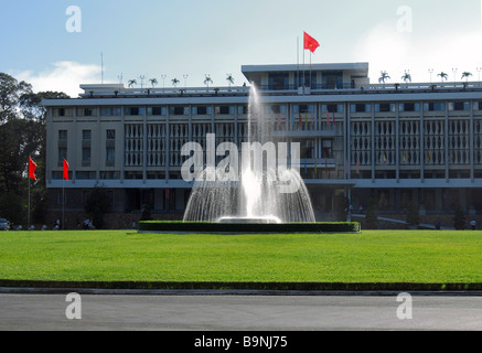 Vietnam Architecture - Reunification Hall, Nam Ky Khoi Nghia Street, Saigon, Ho Chi Minh City, Vietnam Stock Photo