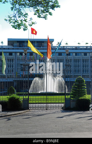 Vietnam Architecture - Reunification Hall, Nam Ky Khoi Nghia Street, Saigon, Ho Chi Minh City, Vietnam Stock Photo