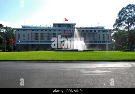 Vietnam Architecture - Reunification Hall, Nam Ky Khoi Nghia Street, Saigon, Ho Chi Minh City, Vietnam Stock Photo