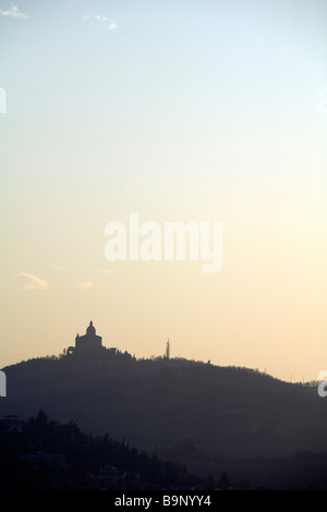 A view of The Santuario della Madonna di Santa Luca Bologna from Bologna, Italy Stock Photo