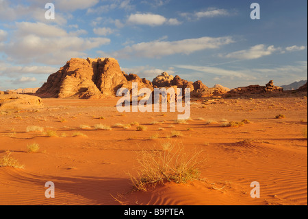 Wadi Rum desert landscape Stock Photo