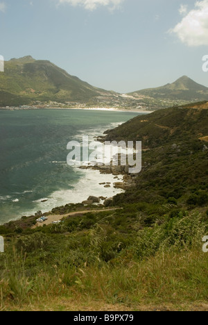 Hout Bay (Houtbaai), a coastal suburb of Cape Town, South Africa. View from Chapman's Peak Stock Photo