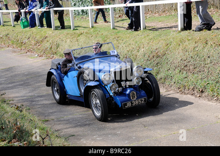 Brooklands Test Hill Centenary event 22 03 2009 MG NA Magnette 1934 Stock Photo