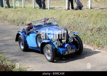 Brooklands Test Hill Centenary event 22 03 2009 MG NA Magnette 1934 Stock Photo