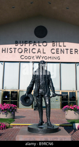 Bufallo Bill bronze statue at the Historical Center Cody Wyoming USA Stock Photo