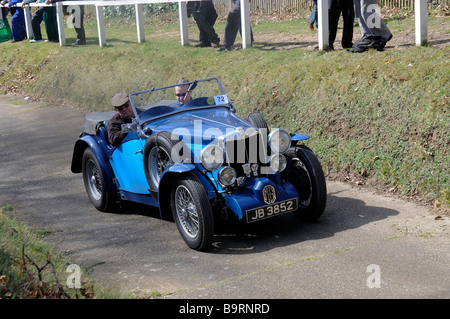 Brooklands Test Hill Centenary event 22 03 2009 MG NA Magnette 1934 Stock Photo