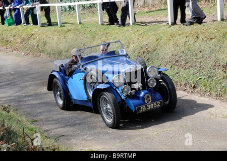 Brooklands Test Hill Centenary event 22 03 2009 MG NA Magnette 1934 Stock Photo