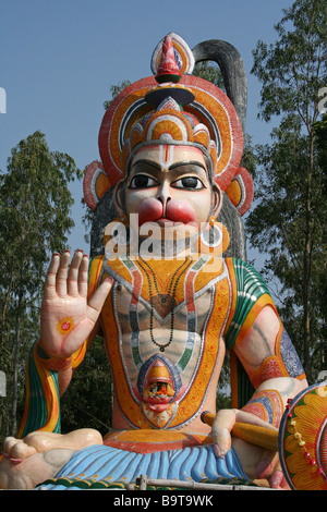 Giant Statue of the Hindu Monkey God Hanuman Stock Photo