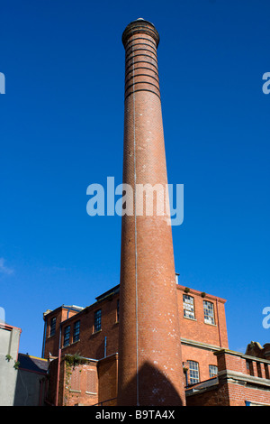 brewers quay tall brick chimney stack weymouth dorset england Stock Photo