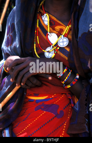 borana womans costume kenya Stock Photo