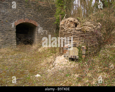 Knowle Quarry Lime Kilns at Wenlock Edge, Shropshire, England Stock Photo