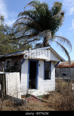 Abandoned shack use for homes by homeless people near Orlando Florida Stock Photo