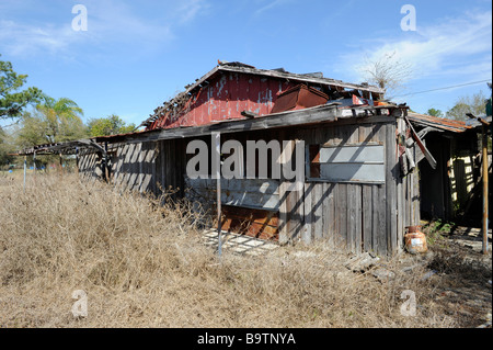 Abandoned shack use for homes by homeless people near Orlando Florida Stock Photo