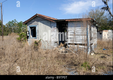 Abandoned shack use for homes by homeless people near Orlando Florida Stock Photo