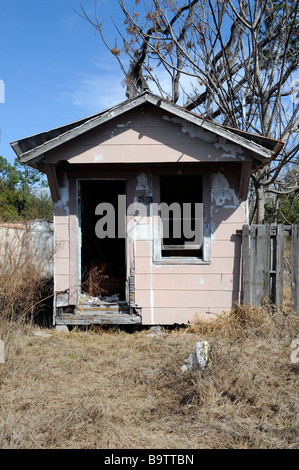 Abandoned shack use for homes by homeless people near Orlando Florida Stock Photo