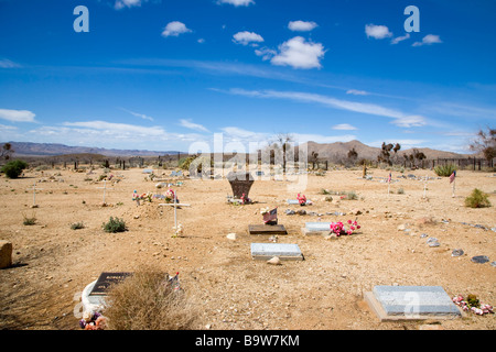 Desert graveyard, Chloride, Arizona, USA Stock Photo