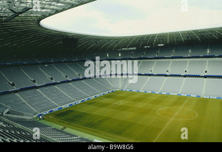 four alliance alliance arena architects architecture arena bavaria germany built fröttmaning soccers soccer stadiums munich Stock Photo