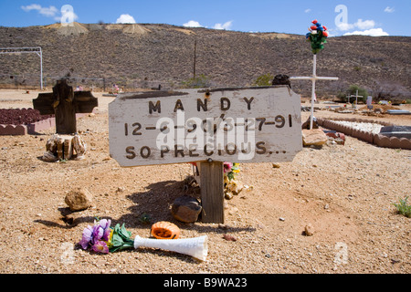 Desert graveyard, Chloride, Arizona, USA Stock Photo