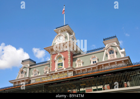 Train Station at Entrance to Walt Disney Magic Kingdom Theme Park ...