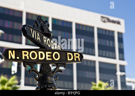 Rodeo Drive Sign in Beverly Hills California Stock Photo - Image of  beverly, close: 40782262