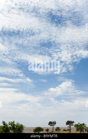 Landscape with blue sky and clouds Stock Photo
