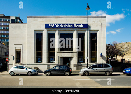 Yorkshire Bank in Halifax, Yorkshire Stock Photo