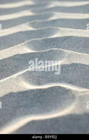 Rippled pattern on sand Stock Photo