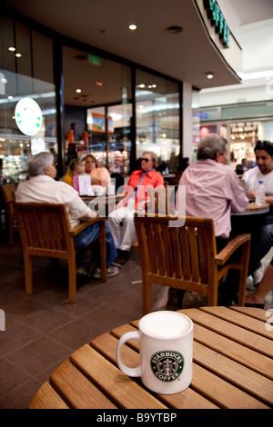 Starbucks Cafe, City Center Mall, Cairo, Egypt Stock Photo