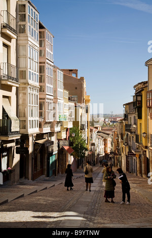 Street in the Historic Center of Zamora Castilla Leon Spain