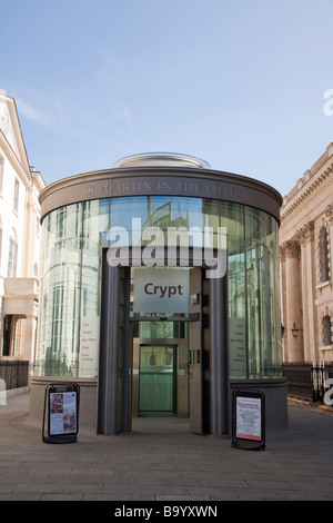 New entrance to the Crypt at St Martin in the Fields Stock Photo