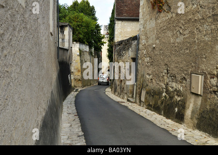 France Indre-et-Loire Loches Narrow street of the medieval citadel Stock Photo