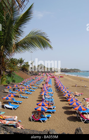 Playa Blanca, Puerto del Carmen, Lanzarote, Canary Islands, Spain Stock Photo