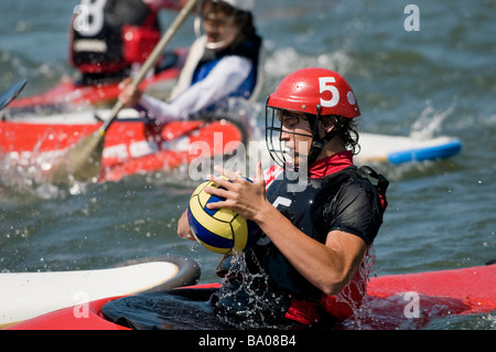 2008 Canoe polo championships Stock Photo