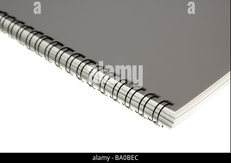 Simple Photo of Blank Spiral Bound Notebook Stock Photo