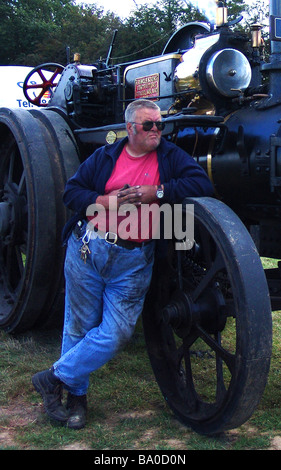 Steamroller Driver Steam roller driver Stock Photo - Alamy