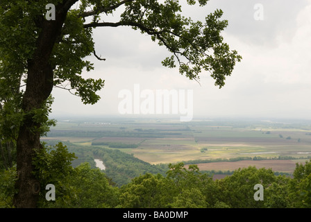 View of a valley in the Ozark Mountains of Arkansas. Stock Photo