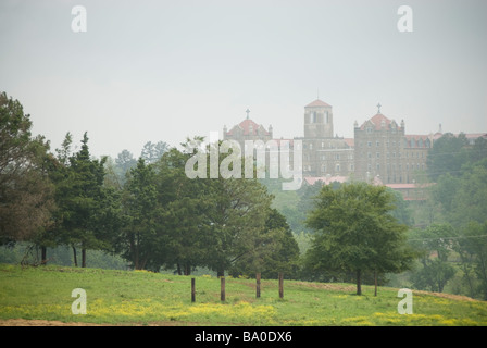 Subiaco Abbey and Acadamy in Subiaco, Arkansas. Stock Photo