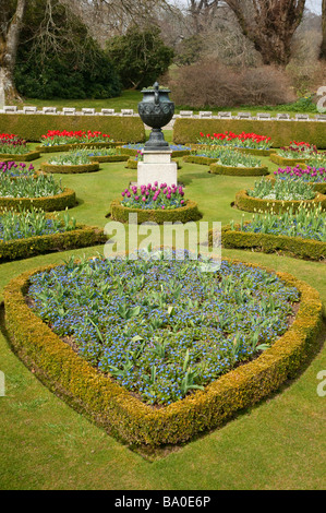 Early Spring In The Parterre Gardens Of Tyntesfield House In North 