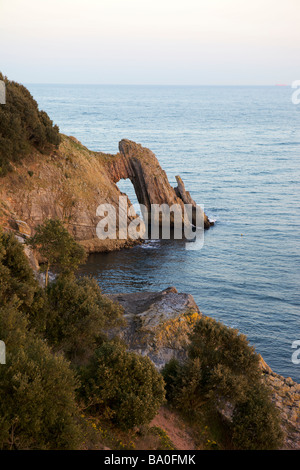 London Bridge rock formation Torbay Devon Stock Photo