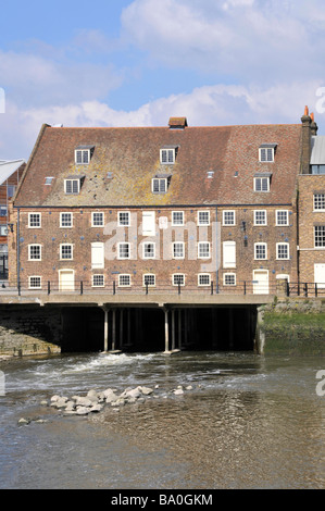 House Mill tidal watermill part of the three mills complex at Bromley by Bow on the River Lea Stock Photo