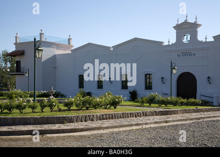 Entrance to Bodega El Esteco, Salta province, Argentina Stock Photo