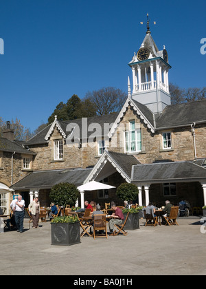 Courtyard Café at Holker Hall Cark in Cartmel Cumbria UK Stock Photo