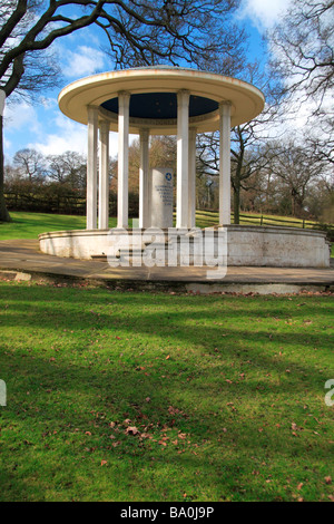 The Magna Carta Memorial in Runnymede. Mar 2009 Stock Photo