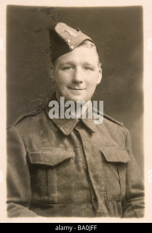 Photo of Mr Len Williamson while in the British Army Militia Reserve, during WW2. Len Williamson later wrote 'Six Wasted Years'. Stock Photo