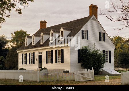 Dudley Digges House in Yorktown Colonial National Historical Park Virginia USA Stock Photo